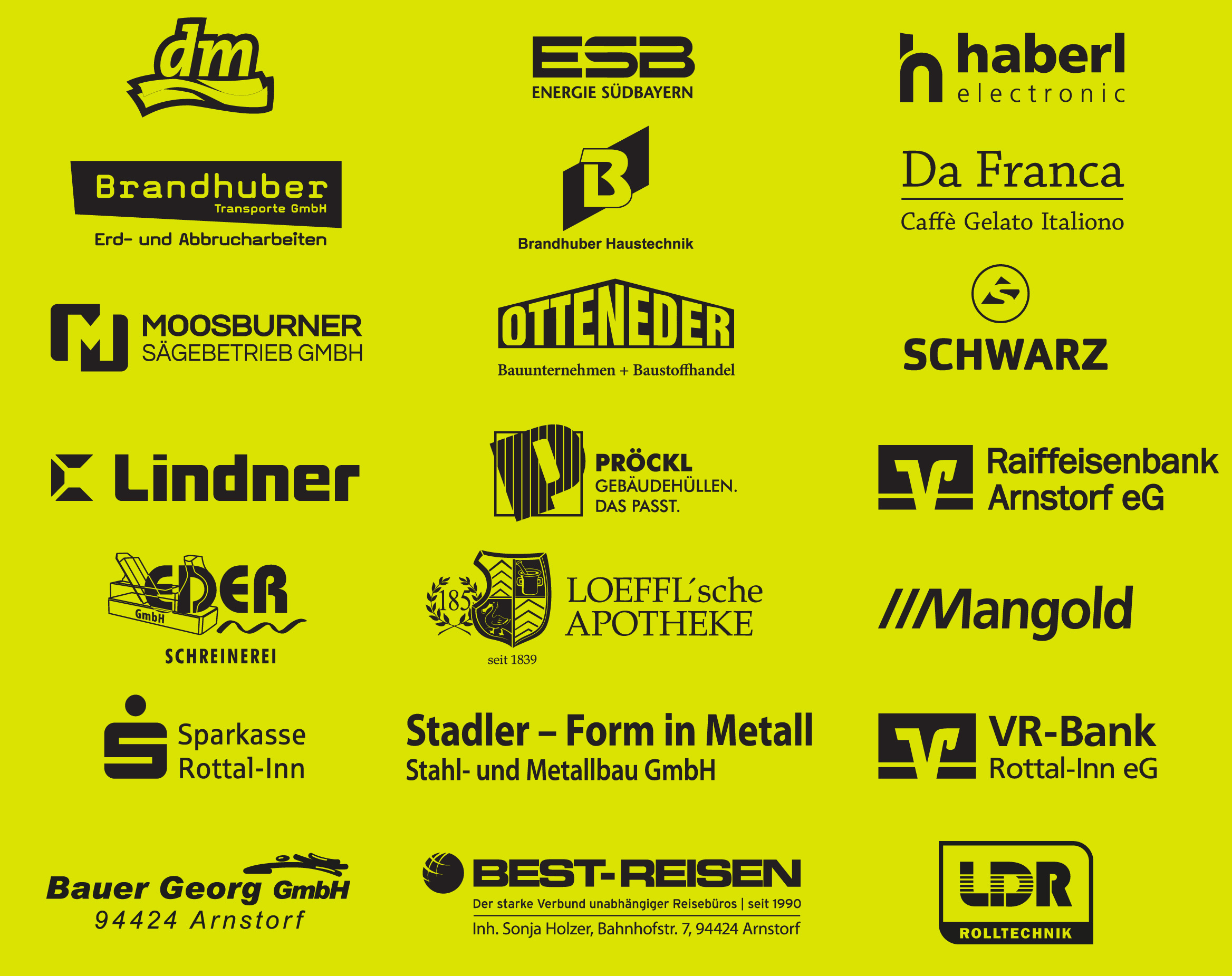 Sponsoren Vereins-Rock-Festival Arnstorf